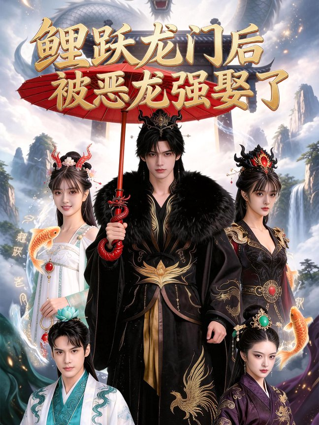 ปลาคาร์พกระโดดข้ามประตูมังกรและถูกบังคับให้แต่งงานโดยมังกรชั่วร้าย